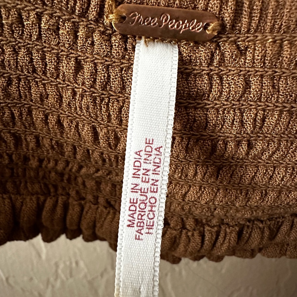 Free People boho full length summer dress.